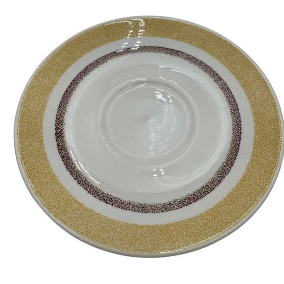 Set of 8 Vintage "Yellow Star" Saucers by Taylor Smith Taylor (TST) - Picture 3 of 8